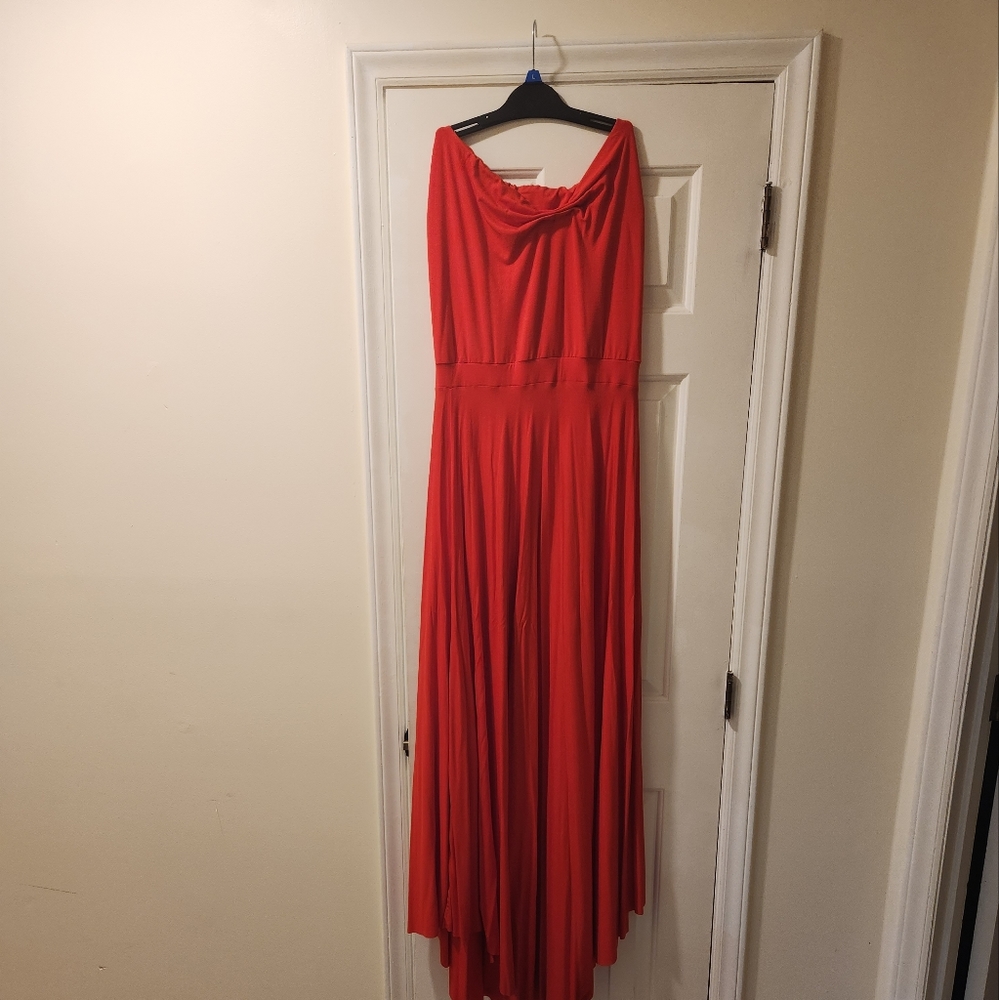 Vibrant red dress from Onion by Whitney Mero size 16